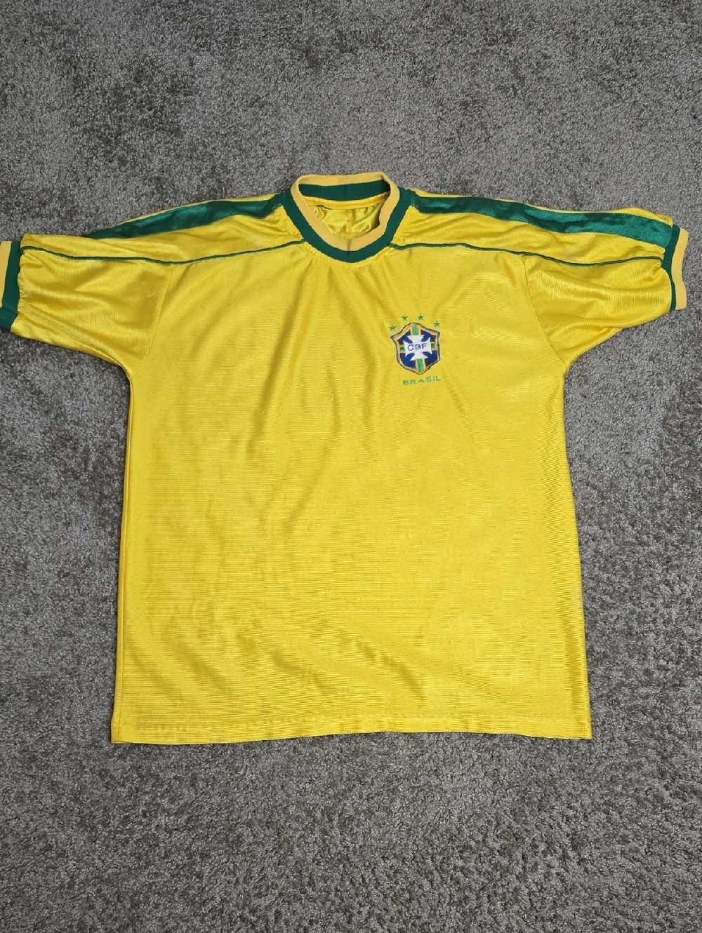 Brazil National Team Yellow & Green Soccer Jersey